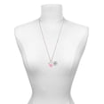 thumbnail image 3 of Delight Jewelry Crystal Clear AB Channel Drop - Hot Pink Heart Nurse Strong Zoe Necklace, 3 of 4