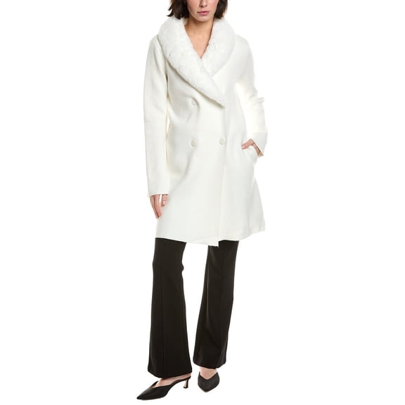 T Tahari womens Stitched Jacket, l, White