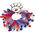 thumbnail image 1 of Red, White And Blue Fuzzy Smoochers Xl Rwb, 1 of 1