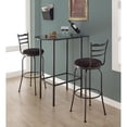 thumbnail image 2 of Monarch Specialties Home Bar, Pub, 36" Rectangular, Small, Kitchen, Grey Marble Look Laminate, 2 of 5