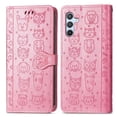 thumbnail image 1 of Funda Cartera FOXDOCK para Samsung Galaxy A54 5G , Flip PU con Relieve de Gatos y Perros, Tarjetero y Soporte, 1 of 6