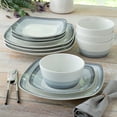 thumbnail image 2 of Noritake Colorscapes Layers Ash 12-Piece Square Dinnerware Set, Service for 4, 2 of 7