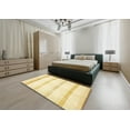 thumbnail image 4 of Ahgly Company Indoor Rectangle Abstract Sun Yellow Solid Area Rugs, 2' x 4', 4 of 6