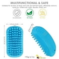 thumbnail image 5 of Dog Grooming Brush, Premium Soft Silicone Pet Bath Brushes, Rubber Massage Shampoo Soothing Comb Scrubber for Wet Dry Long Short Haired Dogs & Cats Massaging, Deshedding Shower, 5 of 6