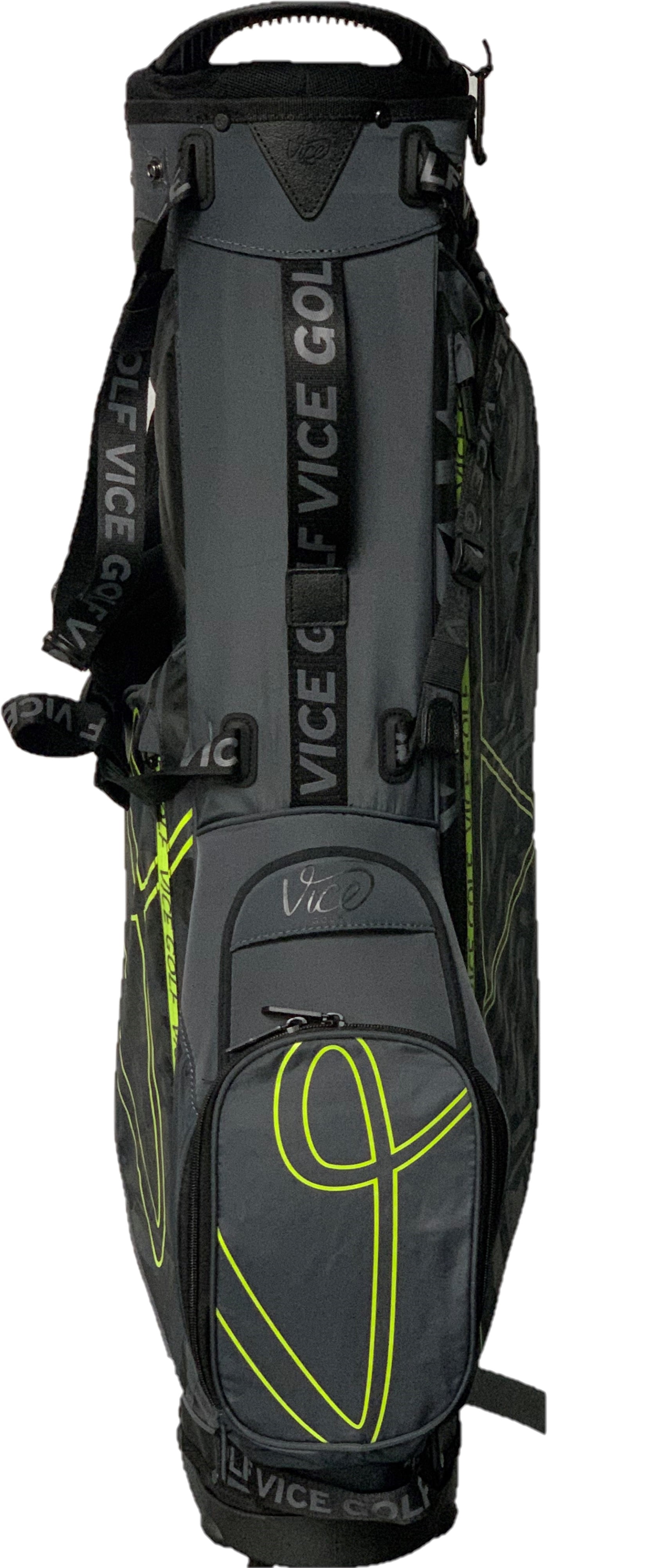 Vice Golf Smart Stand Bag Black/Neon Lime