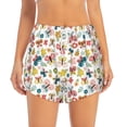 thumbnail image 4 of Lsque Butterfly Flowers Printed Women's Running Shorts with Liner Pockets,Elastic Quick Dry Workout Athletic Gym Yoga Shorts,Womens High Waist Shorts-XX-Large, 4 of 9