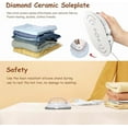 thumbnail image 2 of Travel Iron with Dual Voltage 100-240V, 300W Power, 60s Heat Up, 302 ℉   Non-Stick Ceramic Soleplate, 0.8lbs Ultra-Lightweight, Mother‘s Day Gift, 2 of 5