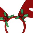 thumbnail image 2 of Adorable diadema de asta de reno, para la cabeza, suave novedoso, aro para el pelo para fiesta unisex, carnaval, vacaciones, accesorios astas rojas Yinane Aro de pelo de asta de reno, 2 of 6