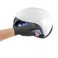 thumbnail image 2 of Unique Bargains 1 Pair Anti-slip Sun Protection Half finger Manicure Gloves Black, 2 of 6