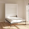 thumbnail image 2 of Pemberly Row Queen Murphy Wall Bed with Memory Foam Mattress in Ivory Oak, 2 of 34