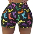 thumbnail image 2 of Rocae Colorful Lizards for Women's Quick-Dry Running Shorts,Ladies Active Athletic Apparel Yoga Workout Gym Running Volleyball Spandex Shorts-Small, 2 of 8