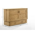 thumbnail image 3 of Poppy Cabinet Murphy Bed with Gel Memory Foam Mattress and USB Ports, Queen, 3 of 9