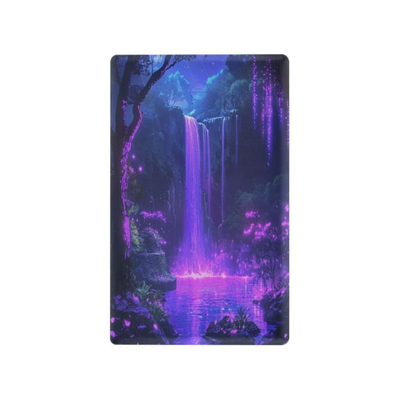 Purple Neon Waterfall Light Switch Cover Switch Plate Outlet Cover Plug Cover for Electrical Outlet