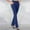 Blue Womens Full Length Pants Leggings, variant on Daily Full Length Pants Leggings for Women Trendy Save Big SMihono Skinny Stretch Women's Fashion Casual Temperament Solid Color Knitted Micro Pull Slim Flare Trousers Black 6