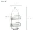 thumbnail image 3 of Organizador De Baño Gris Colgante 3 Niveles Con Ganchos Organizador para Regadera Estante de Ducha Grande Acento, 3 of 11