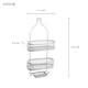 thumbnail image 3 of Organizador De Baño Gris Colgante 3 Niveles Con Ganchos Organizador para Regadera Estante de Ducha Grande Acento, 3 of 11