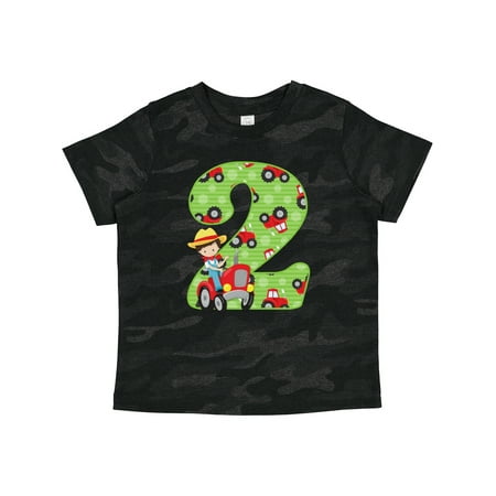 

Inktastic Tractor Boy 2nd Birthday Gift Toddler Boy Girl T-Shirt