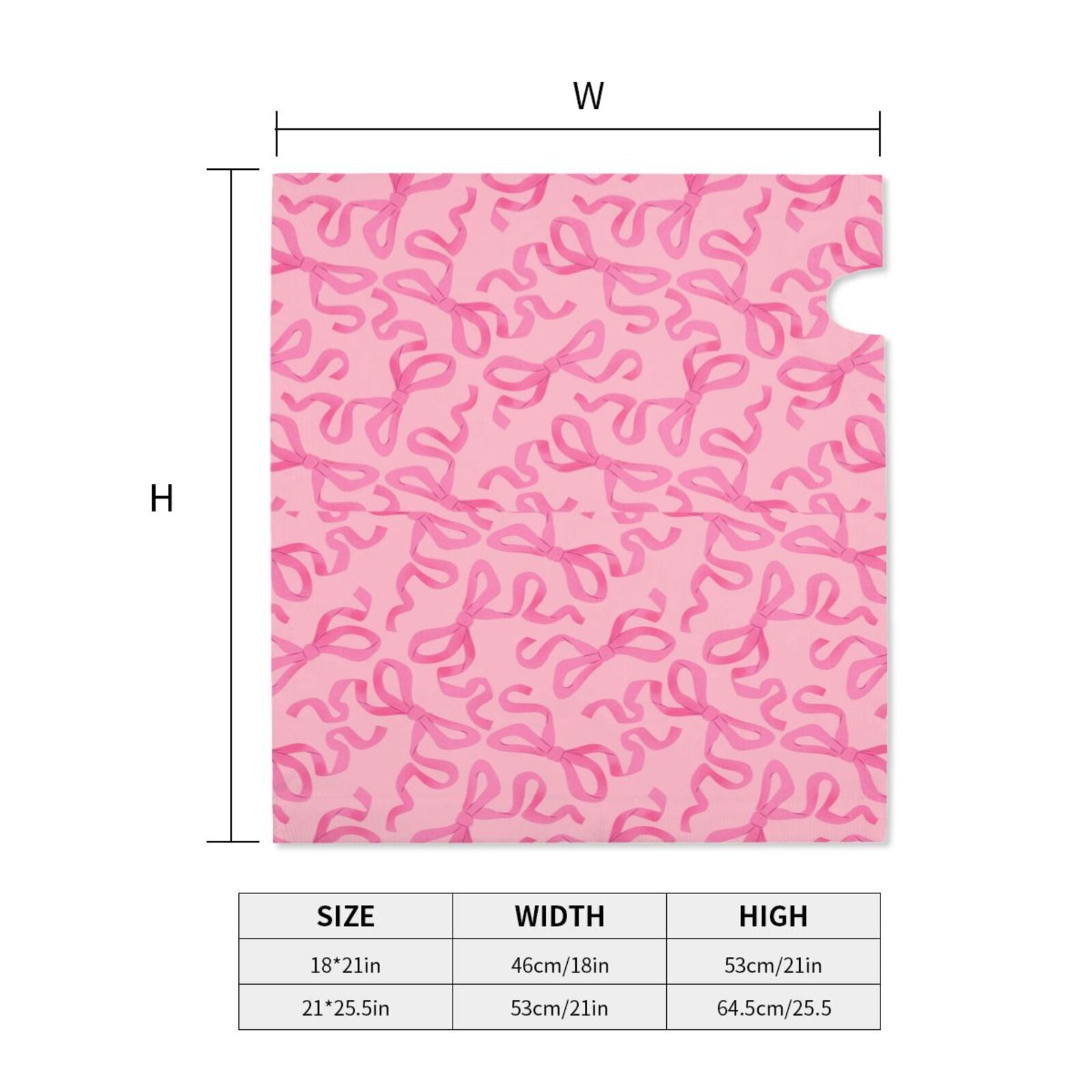 Xecao pink bow for Mailbox Cover with Magnetic Strips, Waterproof and Sunscreen, Adds a Decorative Touch to Your Garden Yard-21x18 in