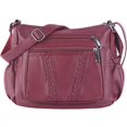 thumbnail image 1 of ELDA Bolsos cruzados para mujer, bolsos de bolsillo, bolsos y bolsos de cuero PU suave, bolso de hombro con múltiples bolsillos, 1 of 5
