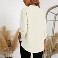 thumbnail image 4 of QGJZVUNL Business Casual Outfits for Women V Neck Shirts with Chest Pockets Dressy Wotk Tops Size 2XL, 4 of 8