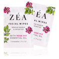 thumbnail image 1 of ZEA Facial Wipes | Infused With Rose Hip Essential Oil | Alcohol and Paraben Free | 50 Convenient On-The-Go Packets Pack of 50 Individually Wrapped Wipes, 1 of 7