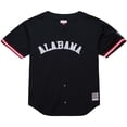 thumbnail image 2 of Men's Mitchell & Ness Black Alabama Crimson Tide On The Clock Full-Button Fashion Jersey, 2 of 7
