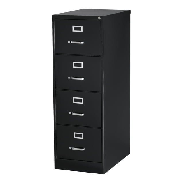 Archivero Metálico Hirsh Armado Vertical 4 Cajones Tamaño Oficio Negro Hirsh 4 CAJONES TAMAÑO OFICIO NEGRO