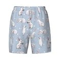 thumbnail image 4 of Lsque Mens Swim Trunks Rabbit Is Eating Carrots Pattern - Bathing Suit Compression Liner - Beach Swim Shorts Swimwear - (S-3XL) - Stretch Quick Dry -XX-Large, 4 of 9