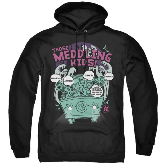 Scooby Doo Meddling Since 1969 Adult Pullover Hoodie Sweatshirt Black