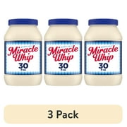 (3 pack) Miracle Whip Mayo-like Dressing, for a Keto and Low Carb Lifestyle, 30 fl oz Jar