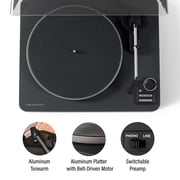 Crosley C300 Fully Automatic Turntable, 2-Speed Bluetooth Vinyl Record Player, Audio-Technica
