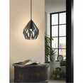 thumbnail image 2 of Eglo Carlton 3 8 Inch Geometric Pendant Ceiling Light, Black and Silver, 2 of 9