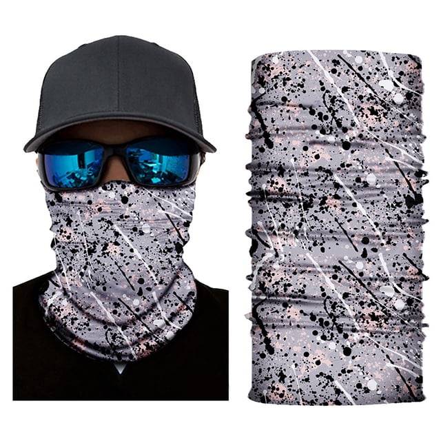 Versatile Patterned Multifunctional Seamless Neck Gaiter for Outdoor Activities and All-Season Versatility