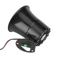 thumbnail image 1 of Bocina de sonido en V, bocina de seguridad con sonido de alarma con cable de 12 V CC y 15 W probada profesionalmente, 1 of 12