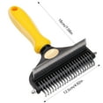 thumbnail image 3 of Pet Detangling Brush Dog & Cat Grooming Tool for Mats & Shedding Sided Deshedding Comb, 3 of 7