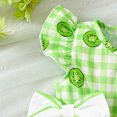 thumbnail image 4 of Baby Girl Rompers Summer Toddler Girls Kiwi Print Flutter Sleeve Jumpsuit Lightweight Breathable Romper with Snap Buttons Toddler Romper Green 6 Months-12 Months, 4 of 6