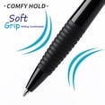 thumbnail image 3 of Sikao Pens Bulk, 60 Pack Black Gripped Slimster Ballpoint Pens Black Ink 1.0mm Medium Point Smooth Writing, Click Pens with Comfort Grip for Teachers, Servers, Office Use, 3 of 8
