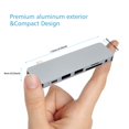 thumbnail image 2 of Concentrador USB-C Hiper 7 en 1 gris, 2 of 5