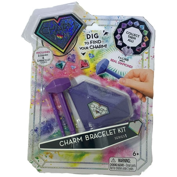 Charm Stone Bracelet Digging Kit - Purple (Series 1)