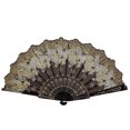 thumbnail image 4 of LCXmlly Folding Fan Bronzing Butterflies Folding with Elegant Tassel Hollow Ribs Catwalks Dance Performance Photo Props Portable Summer Hand Held, 4 of 8