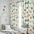 thumbnail image 5 of Blackout Kids Curtains,Beige Dinosaurs Landscapes Pattern Childrens Insulated Curtains Set Of 2,Bedroom Essentials,Toddler Room Decor 52"x84", 5 of 5