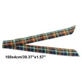 thumbnail image 4 of Unique Bargains 1 Pc Scarf Headband Argyle Neck Scarf for Women Navy Blue Green, 4 of 5