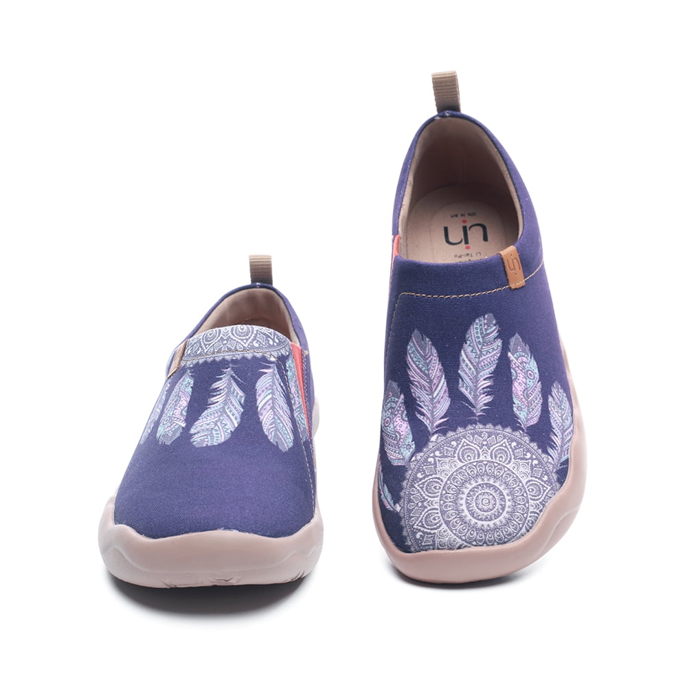 UIN Womens Dream Painted Canvas Slip-On Shoes Fashion Travel Shoes 