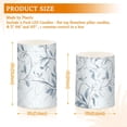 thumbnail image 3 of Elegant Vintage Flower on Grid Flickering Flameless LED Candles set of 2 Battery Operated 18-Key Remotes Timer Halloween Fall Decor D3''xH4''5'', 3 of 7