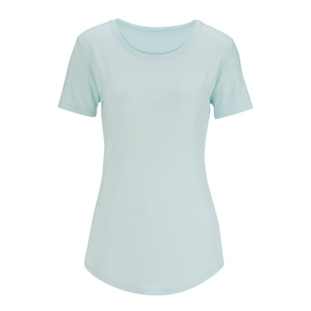 - EDWARDS LADIES' DROP-NECK SHORT SLEEVE KNIT TOP