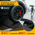 thumbnail image 3 of Magshion Rubber Curb,7" Rise 39" Length Heavy Duty Loading Driveway Ramp for Cars, Wheelchair, 3 of 8