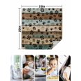 thumbnail image 5 of Hokiten Kitchen Dinner Napkins Set of 6 Black Paw Print Cloth Napkins Reusable Washable Table Napkins for Weddings Cocktail Parties Holiday Table Decor 20x20 Inch, 5 of 8