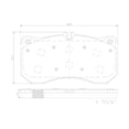 thumbnail image 3 of Brembo 16-18 Audi RS7/S8 Front Premium NAO Ceramic OE Equivalent Pad, 3 of 3