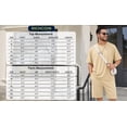 thumbnail image 7 of RICHCOIN Mens 2 Piece Sets Casual Outfit Summer Vacation Beach Short Sleeve T Shirts and Shorts for Men, 7 of 7