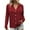 Wine, variant on Bmawag Women's Blouses Long Sleeve Crew Neck Plus Size Solid Color Button Up Open Front Shirts Women's Fashion Casual Loose Blouse Gifts for Women Hot Pink XL